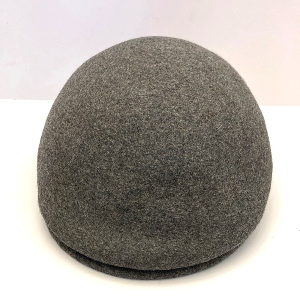 Christys' of London Wool Molded Ivy Cap Ascot Gray Flannel 56 cm UK 6 7/8 US 7 - Picture 2 of 9